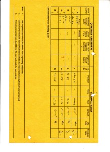 Progress Card Back