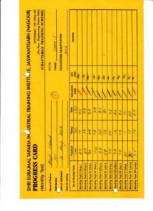 Progress Card Front